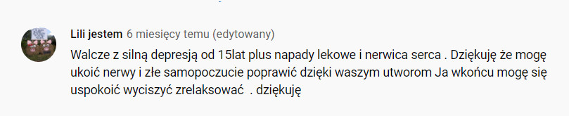 uspokajająca muzyka na depresje