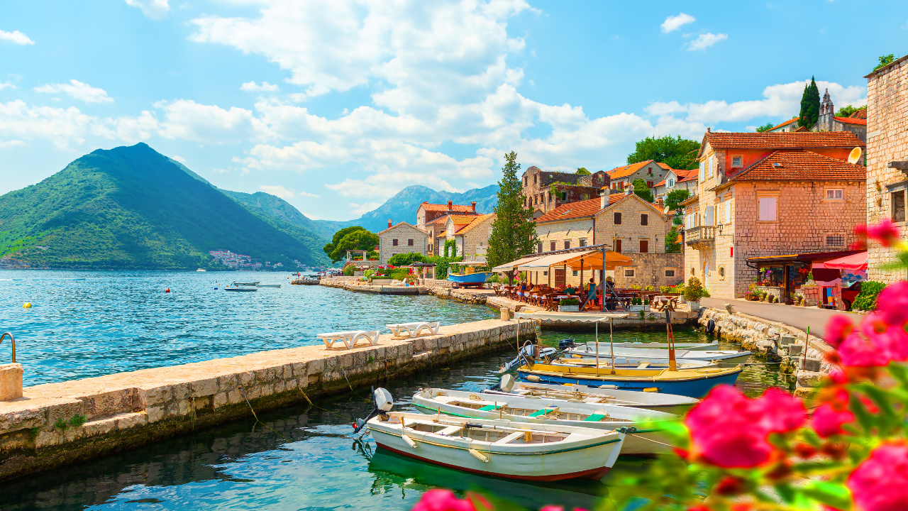 wiosna jezioro kwiaty